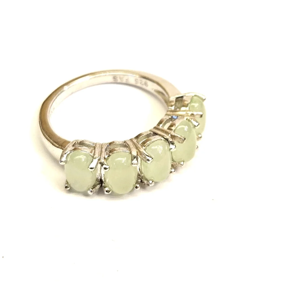 Jade 925 FAS Size 5 Ring